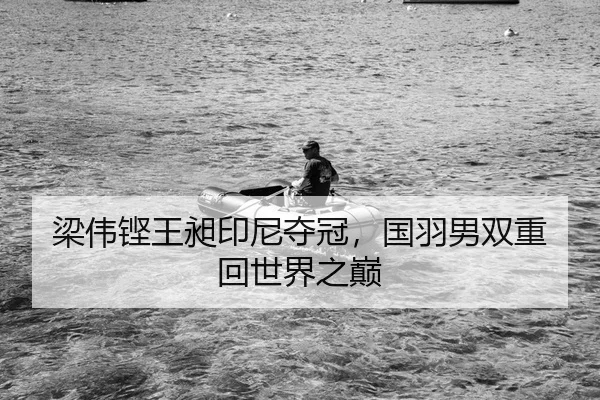 梁伟铿王昶印尼夺冠，国羽男双重回世界之巅